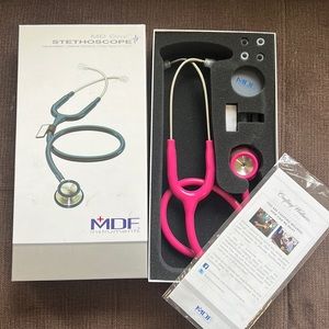 Hot Pink MDF instruments “MD One” Stethoscope- New, Never used.